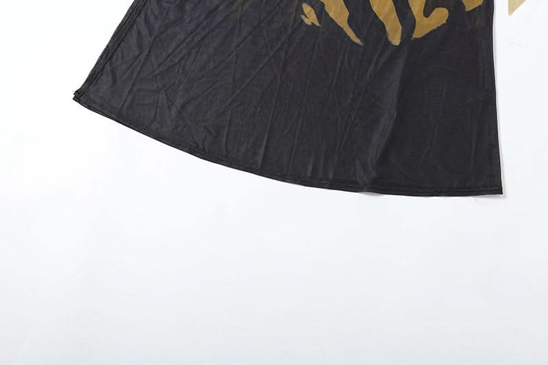 Wild Allure One-Shoulder Mesh Maxi Dress - Fall & Holiday Glamour