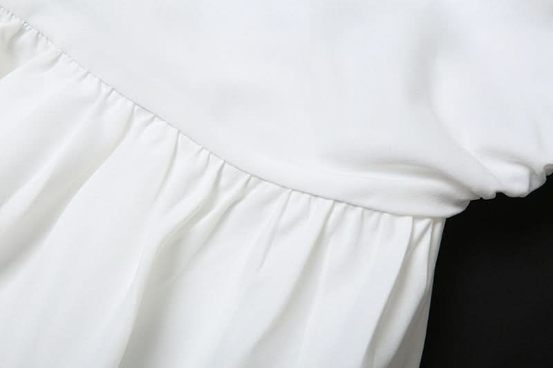 Chic White Ruched Peplum Strapless Top – Your Fall & Holiday Statement Piece