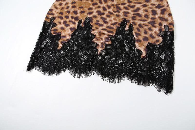Sultry Leopard Print & Lace Babydoll Lingerie – Your Perfect Fall Night Indulgence