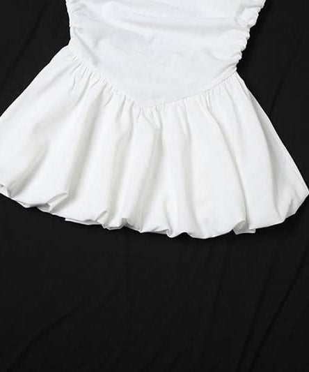 Chic White Ruched Peplum Strapless Top – Your Fall & Holiday Statement Piece