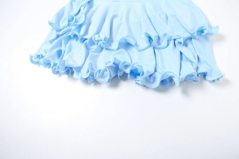 Flirty Sky Blue Ruffle Halter Mini Dress - Your Must-Have for Sunny Getaways & Resort Chic