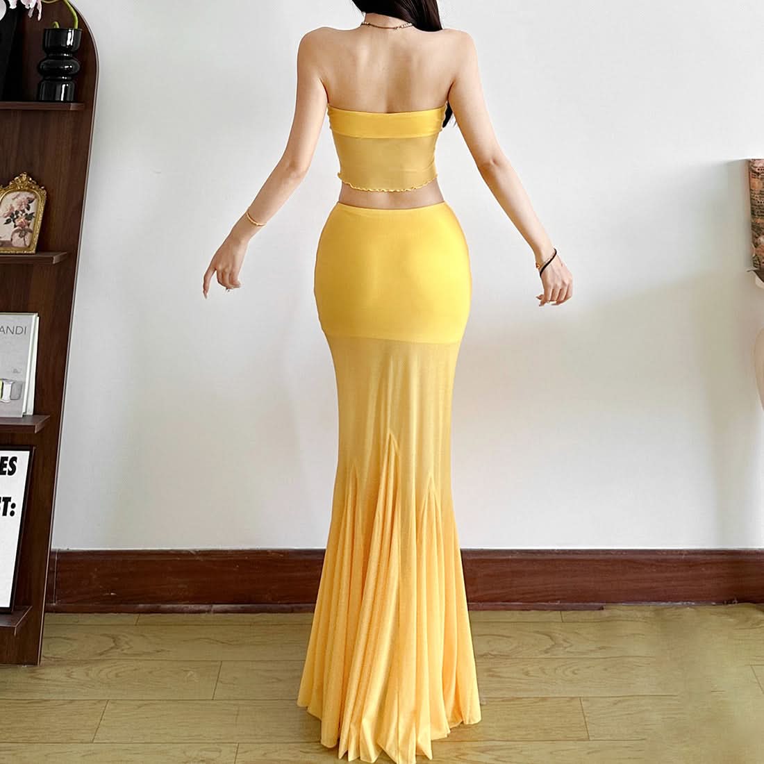 Sunshine Bloom Mermaid Maxi Skirt - Your Ultimate Fall Event & Resort Getaway Piece