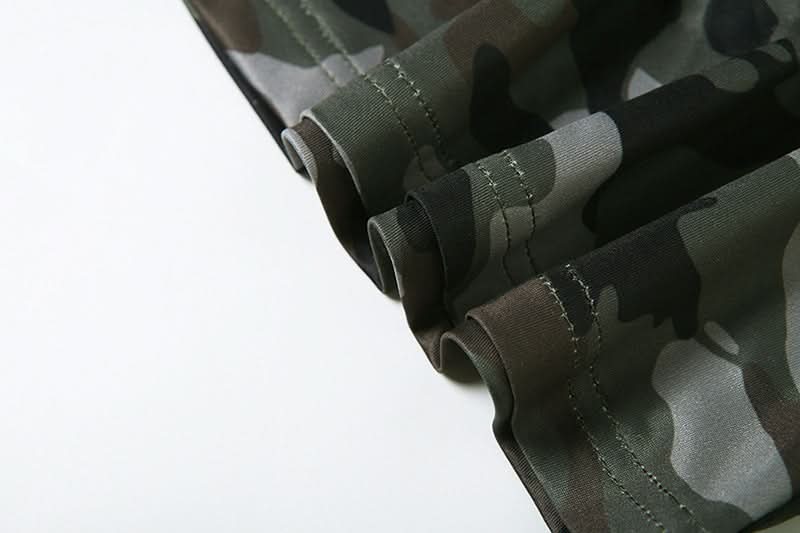 Fall Camo '91' One Shoulder Tie Tank Top - Chic Asymmetrical Street Style for Women