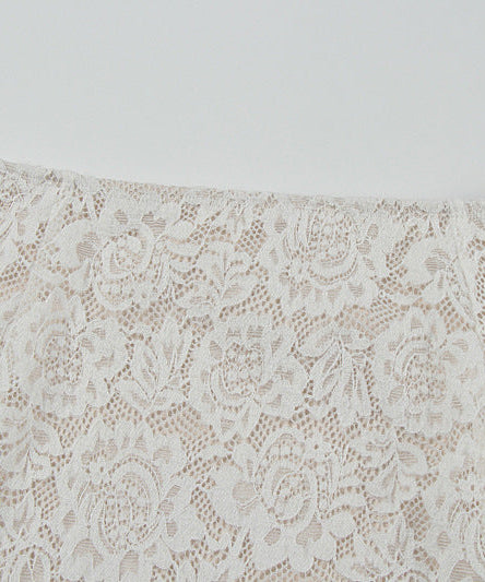 Elegant Cream Lace Halter Crop Top & Maxi Skirt Set | Chic for Fall Getaways & Resort Vacations