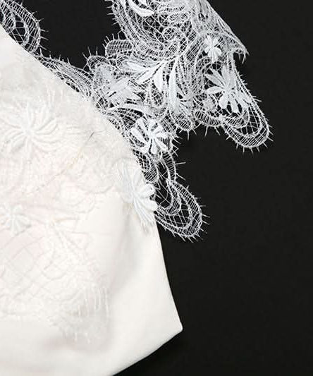 Chic White Lace Halter Mini Dress - Elegant Backless Peplum Style for Fall & Holiday Parties