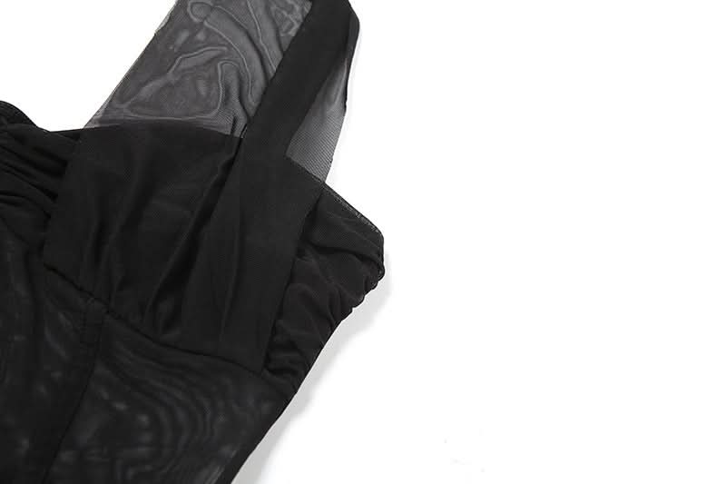 Effortless Glam: White Halter Mesh Corset Maxi Dress - Your Go-To for Holiday Parties & Resort Escapes