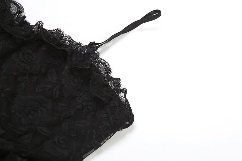 Enchanting Black Lace Corset Maxi Dress - Sheer Skirt for Fall Evenings & Holiday Parties