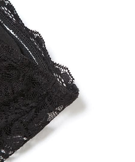 Sultry Black Lace Button Front Bustier Corset Top - Fall Night Out Essential