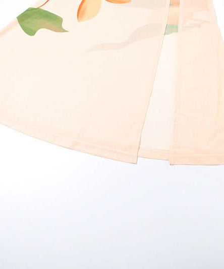 Blush Bloom Ruched Mesh Maxi Skirt with Sassy Slit - Your Fall Getaway Essential