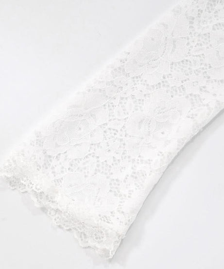 Coquette Bow-Front Lace Crop Top | Off-Shoulder Cutout Long Sleeve for Fall Nights