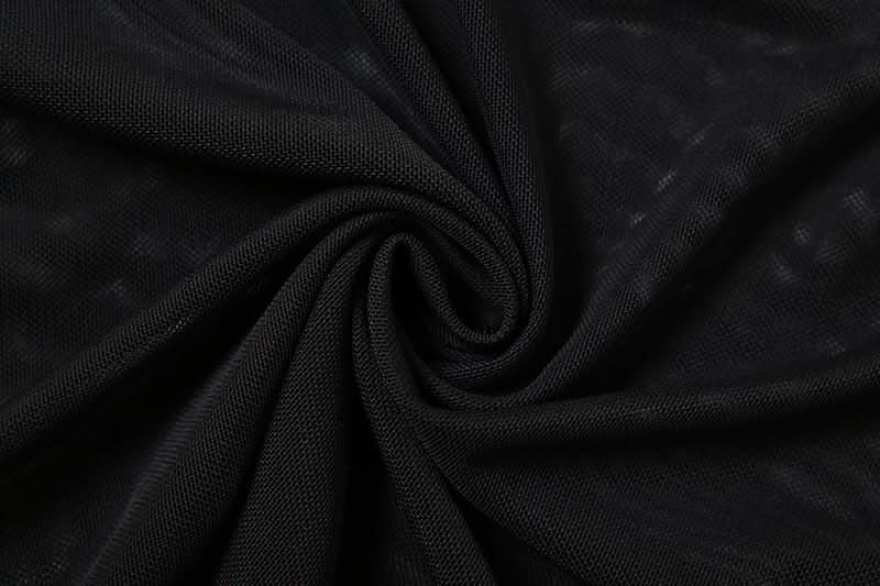 Sultry Black Mesh Overlay Maxi Dress - Cowl Neck Bodycon, Off-Shoulder | Fall & Holiday Party Glam