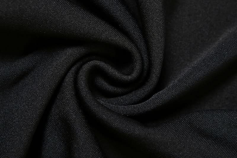 Sultry Black Mesh Bustier & Asymmetrical Ruched Mini Skirt Set - Fall Party & Holiday Ready