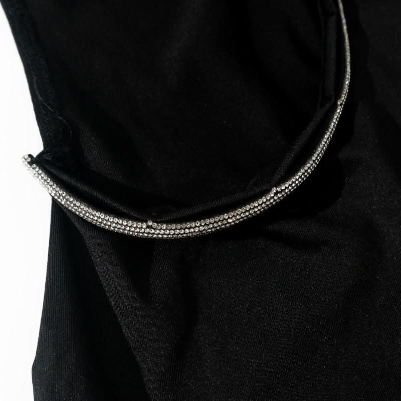 Dazzling Rhinestone Cut-Out Maxi Dress - Ultimate Fall & Holiday Party Statement