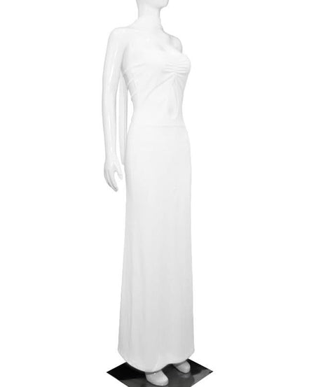 Chic White Halter Cutout Maxi Dress - Your Fall Party & Resort Getaway Statement Piece