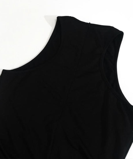 The Essential Black High Neck Slit Maxi Dress - Fall & Holiday Elegance