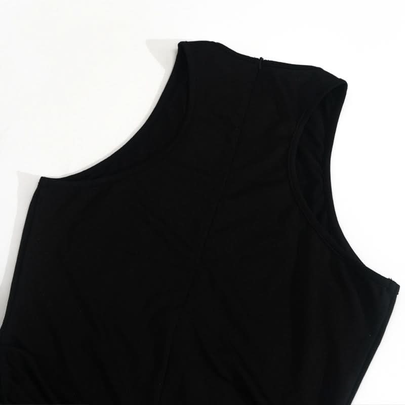 The Essential Black High Neck Slit Maxi Dress - Fall & Holiday Elegance