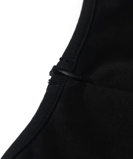 The Essential Black High Neck Slit Maxi Dress - Fall & Holiday Elegance