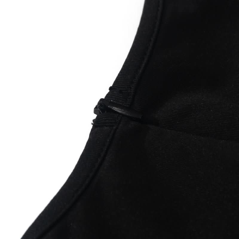 The Essential Black High Neck Slit Maxi Dress - Fall & Holiday Elegance