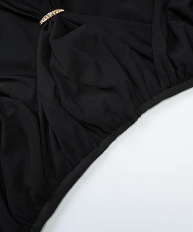 Elegant Black Halter Cutout Maxi Gown – Your Fall & Holiday Event Essential