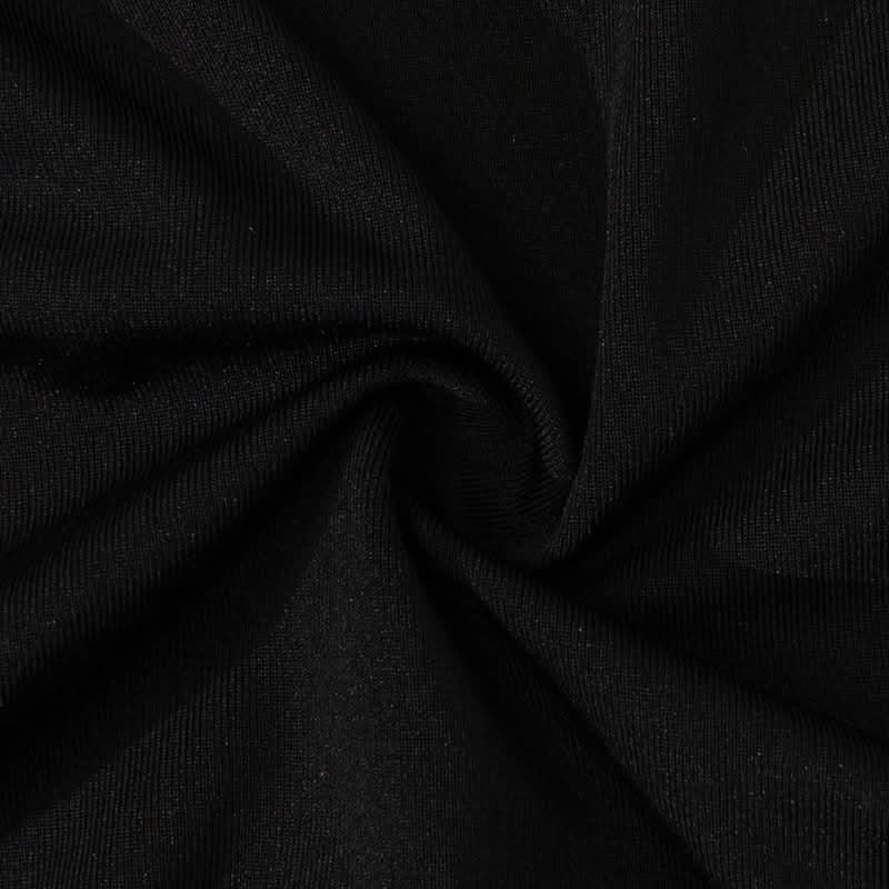 The Essential Black High Neck Slit Maxi Dress - Fall & Holiday Elegance