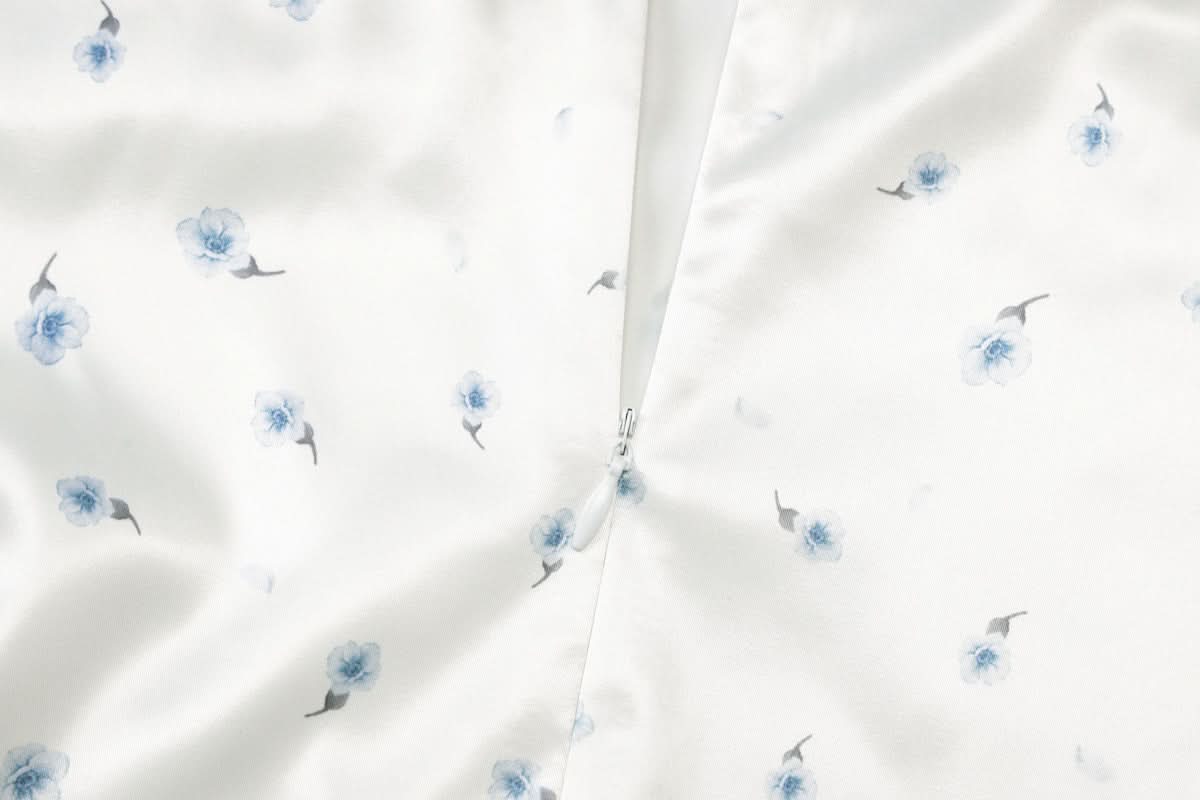 Effortless Blue Floral Slip Maxi Dress – Autumn Getaway & Holiday Ready