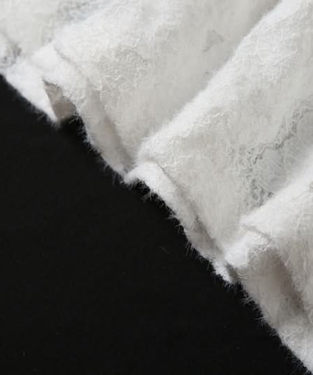 Chic White Floral Textured Lace Mini Skirt – Your Fall & Holiday Go-To