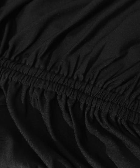 Fall Flirt: Black Lace & Ruched Drawstring Cami Mini Dress - Your Halloween Party Go-To