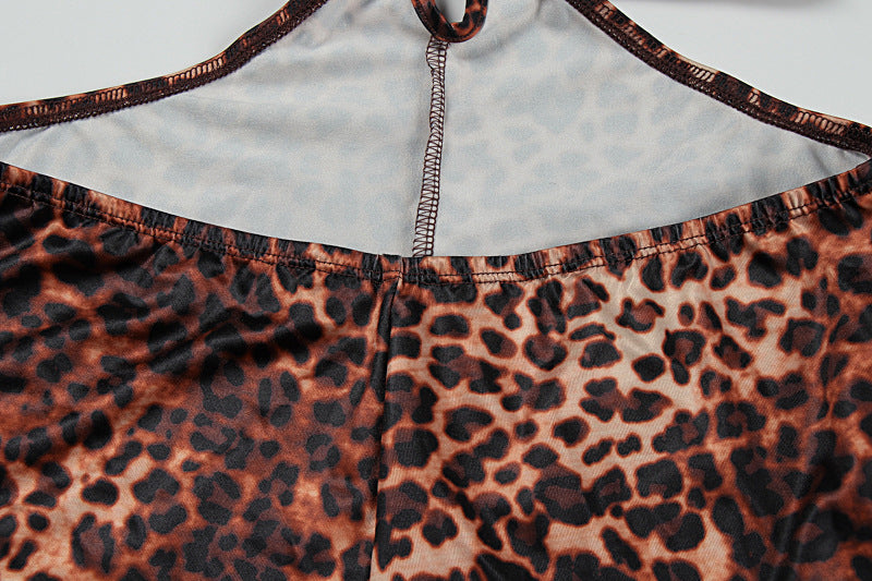 Fierce Glam: Leopard Print Cutout Wide-Leg Jumpsuit - Fall & Holiday Party Ready