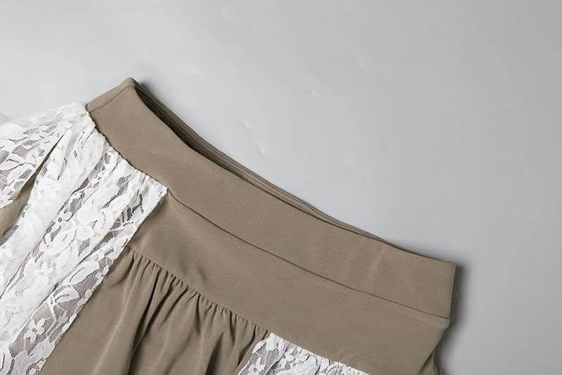 Mystical Asymmetrical Lace Mini Skirt - Fall Boho Chic & Halloween Ready for Women