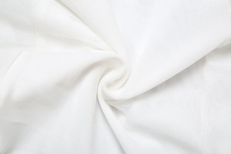 Elegant White Ruffled Mesh Maxi Dress - Strapless Tiered Gown for Holiday Parties & Resort Escapes