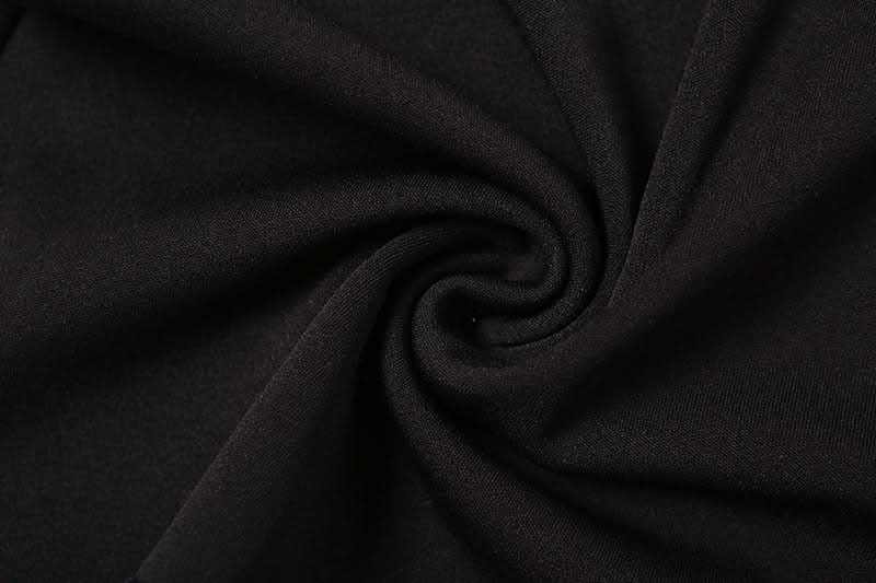 Chic Ruffle Waist High-Waisted Flare Pants - Black Fall Statement Piece