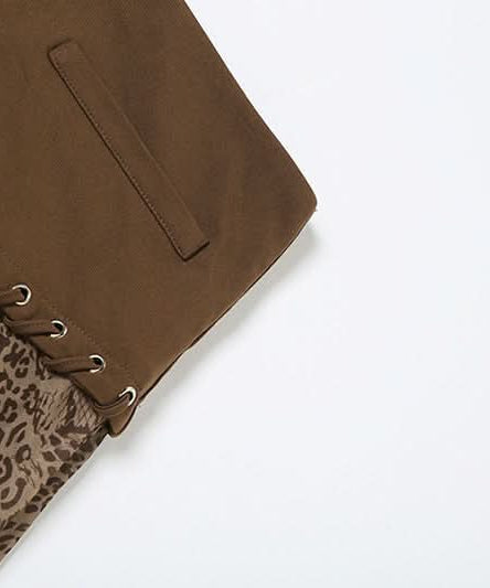 Enchanted Forest Asymmetrical Midi Skirt - Layered Animal Print Fairy Grunge for Fall