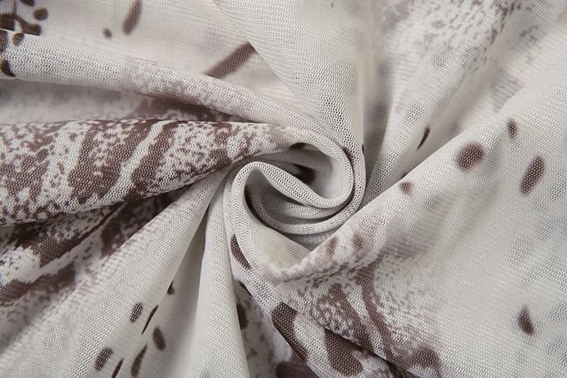 Showstopping Animal Print Halter Maxi Dress | Ruched Cutouts & High Slit | Holiday & Resort Ready