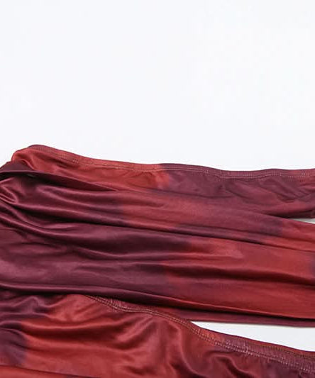 Fall & Holiday Glam: Burgundy Ruched Halter Crop Top & Maxi Skirt Set