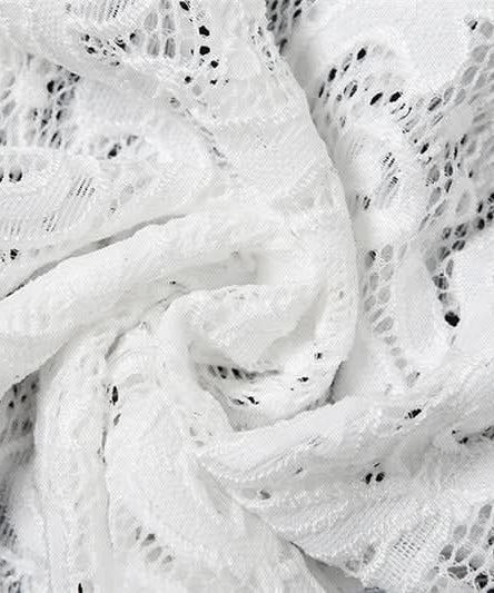 Enchanting White Lace Ruffle Mini Skirt Set - Fall & Holiday Soirées