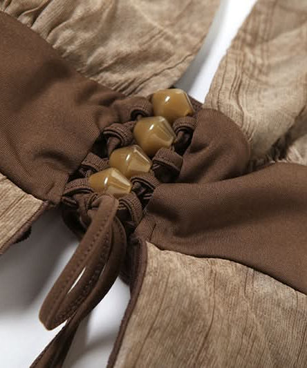 Boho Enchantress Halter Tiered Top - Autumn Festival & Y2K Style