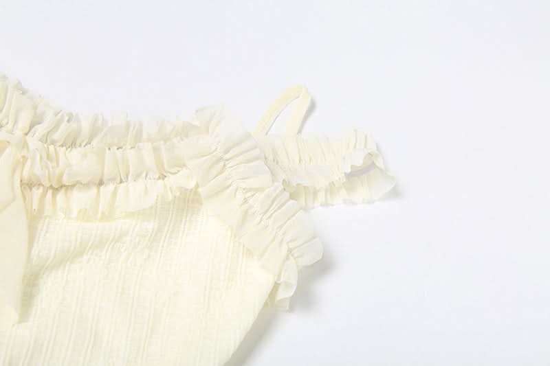 Chic Ruffle Cascading Off-Shoulder Cami Top - Effortless Boho for Fall