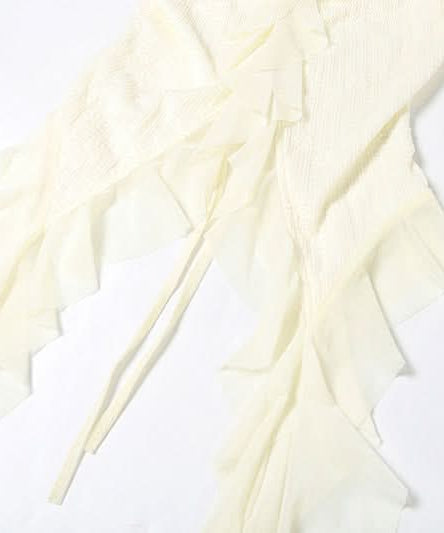 Chic Ruffle Cascading Off-Shoulder Cami Top - Effortless Boho for Fall