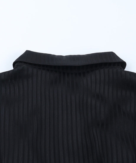 Chic Victorian Ruffle Collar Peplum Blouse - Elegant Fall & Holiday Button-Up Top