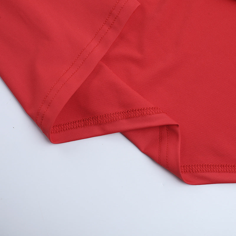 Radiant Ruby Red Tie-Shoulder Ruched Maxi Dress - Fall & Holiday Party Perfect