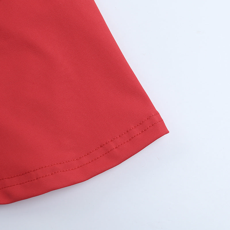 Radiant Ruby Red Tie-Shoulder Ruched Maxi Dress - Fall & Holiday Party Perfect