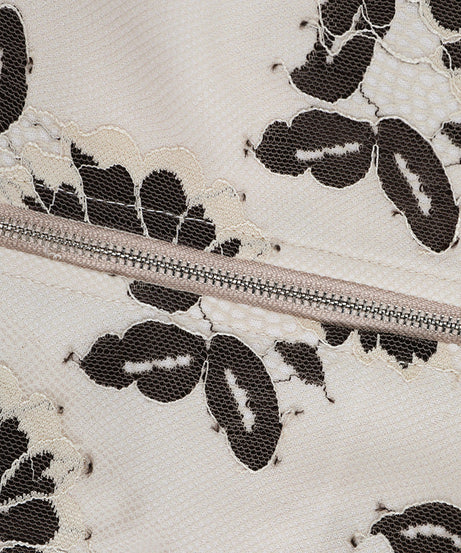 Chic Black & White Floral Bustier Top - Fall & Holiday Ready for Women