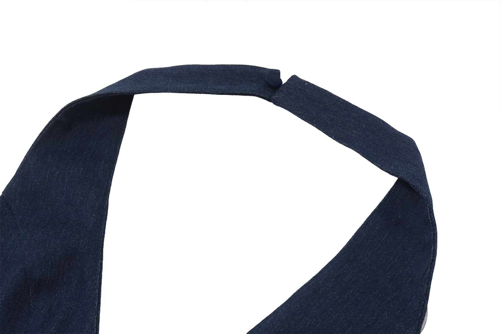 Y2K Denim Halter Corset Top | Red Lace Trim & Front Zip | Backless Fall Style