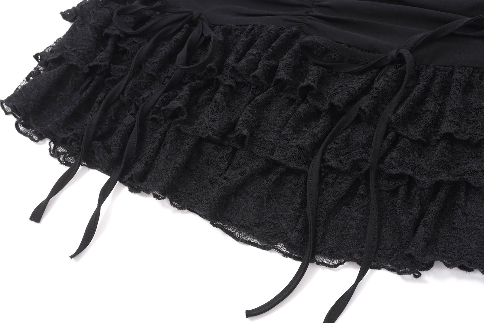 Sultry Black Lace Off-Shoulder Mini Set – Your Statement for Fall & Halloween Parties