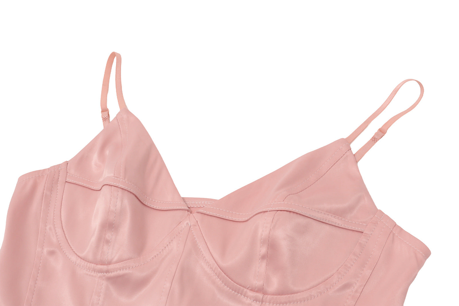 Elevated Blush Pink Satin Corset Cami Top - Fall & Holiday Party Ready