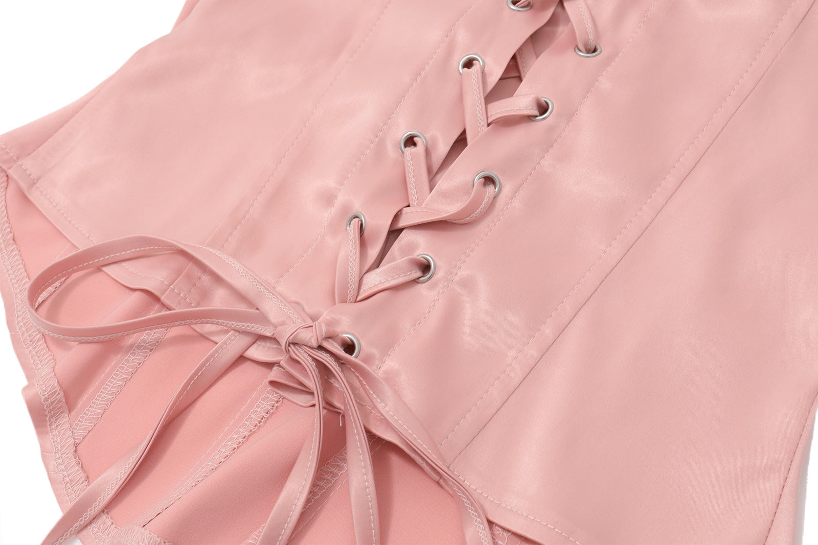 Elevated Blush Pink Satin Corset Cami Top - Fall & Holiday Party Ready