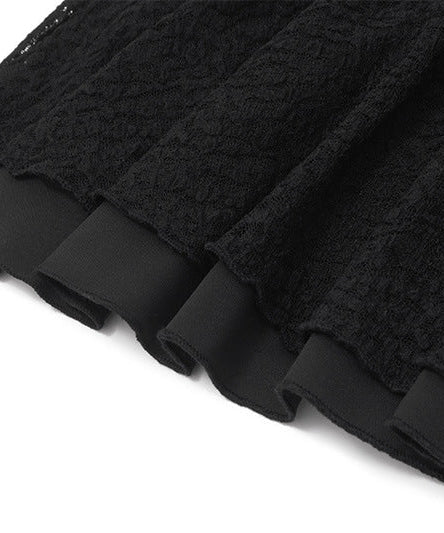 Sultry Black Lace Deep V Peplum Top | Fall & Holiday Party Perfect