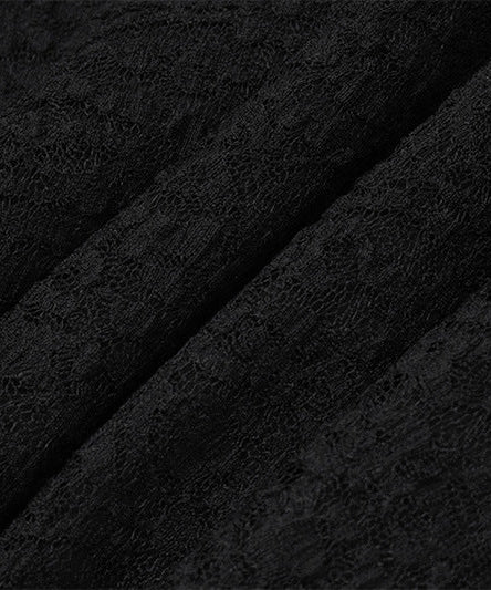 Sultry Black Lace Deep V Peplum Top | Fall & Holiday Party Perfect