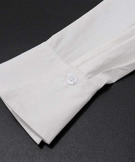 Elegant White Long Sleeve Button-Front Midi Shirt Dress – Your Chic Fall & Holiday Staple