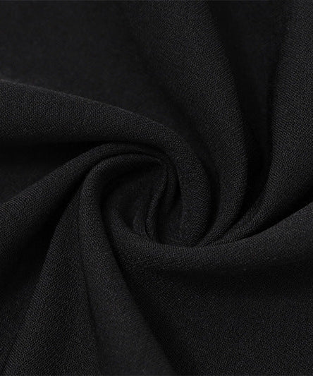 Wednesday Vibes Ruffle Trim Mini Dress - Spooky Chic for Fall & Halloween